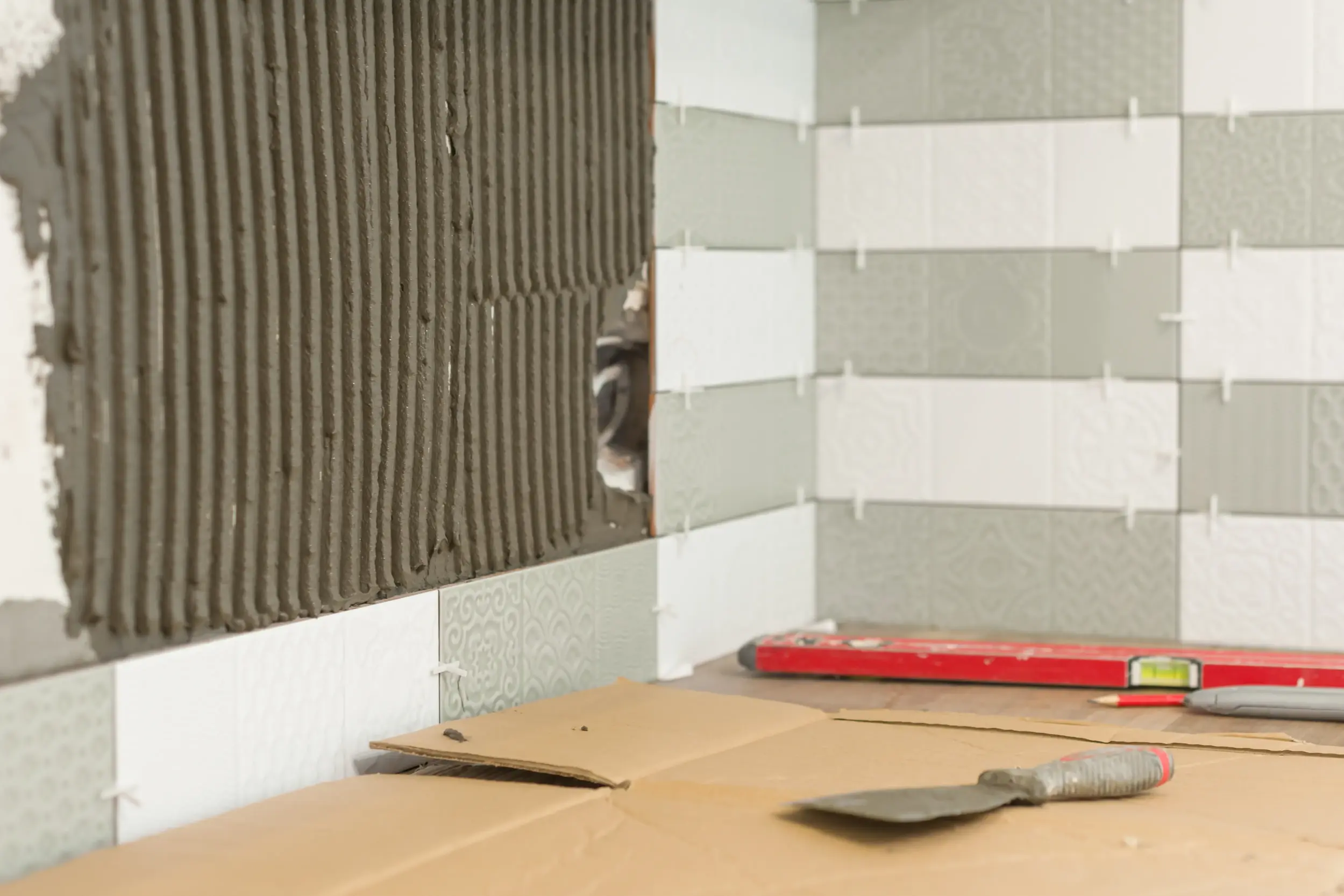 Master bathroom renovation ceramic tile installation Toronto