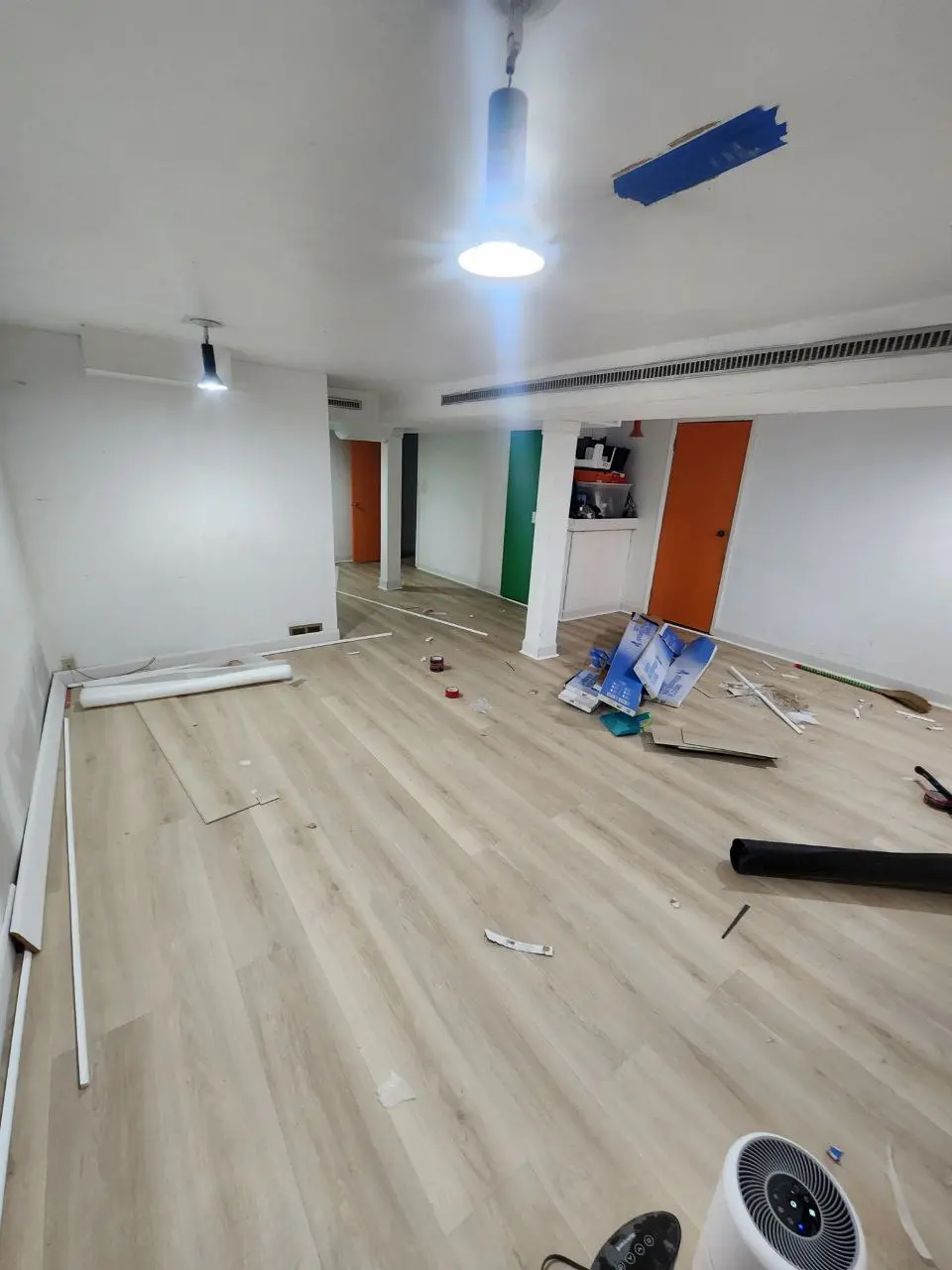 Basement in-law suite renovation in Woodbridge with separate entrance and full kitchen