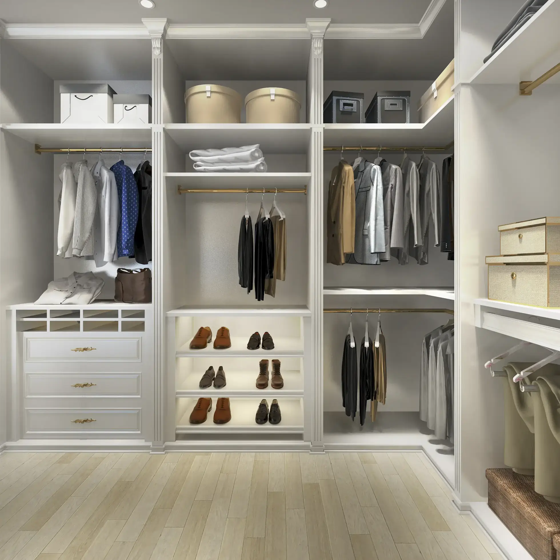 Walk-in Closets Toronto - Luxurious closet organization systems tailored to your wardrobe
