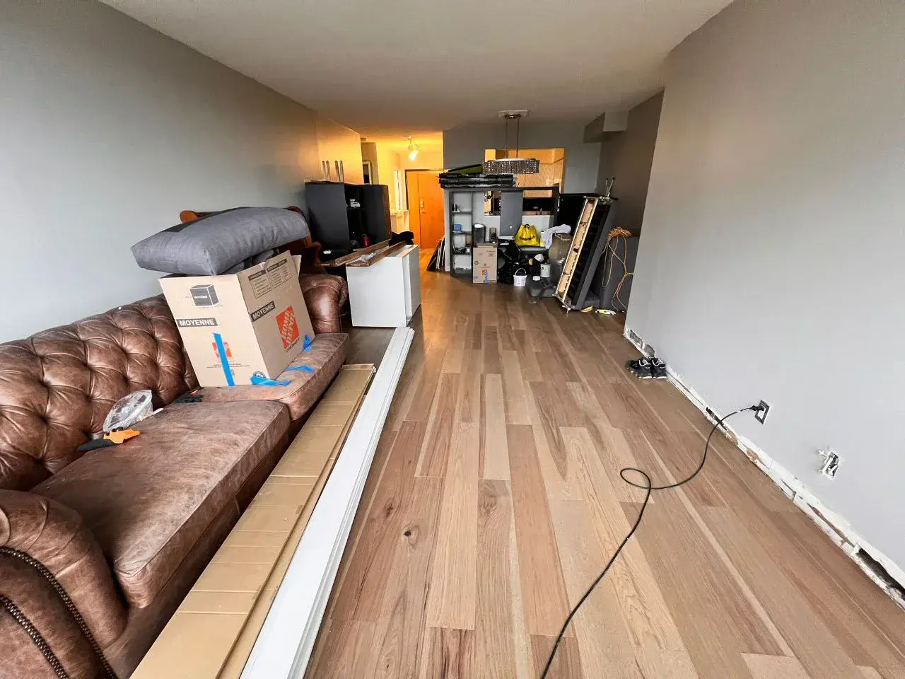 Spare bedroom converted to home office